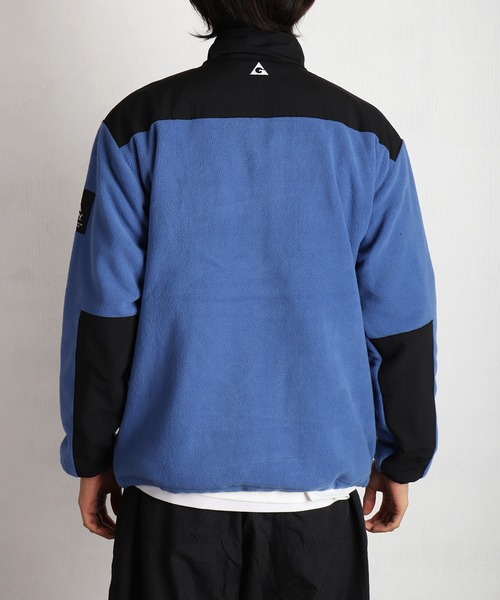 GERRY（ジェリー）の「GERRY ナイロン切替フリースジャケット（ナイロンジャケット・メンズ・アイボリー/グレー/ブラック/ブルー/パープル・M/L/LL）」の13枚目の写真