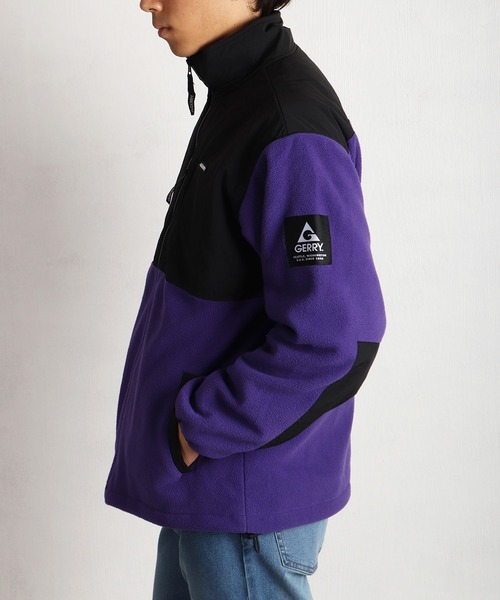GERRY（ジェリー）の「GERRY ナイロン切替フリースジャケット（ナイロンジャケット・メンズ・アイボリー/グレー/ブラック/ブルー/パープル・M/L/LL）」の18枚目の写真