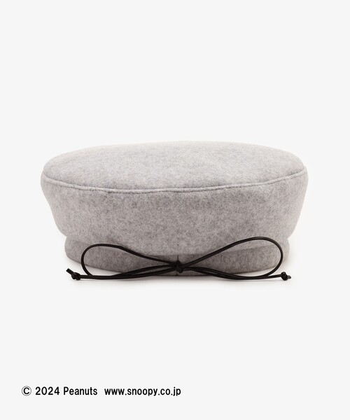 Afternoon Tea（アフタヌーンティー）の「バスクライクベレー帽/PEANUTS（ハンチング/ベレー帽・レディース・ライトグレー・ONE SIZE）」の4枚目の写真