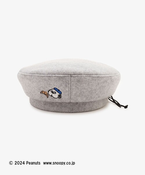 Afternoon Tea（アフタヌーンティー）の「バスクライクベレー帽/PEANUTS（ハンチング/ベレー帽・レディース・ライトグレー・ONE SIZE）」の5枚目の写真