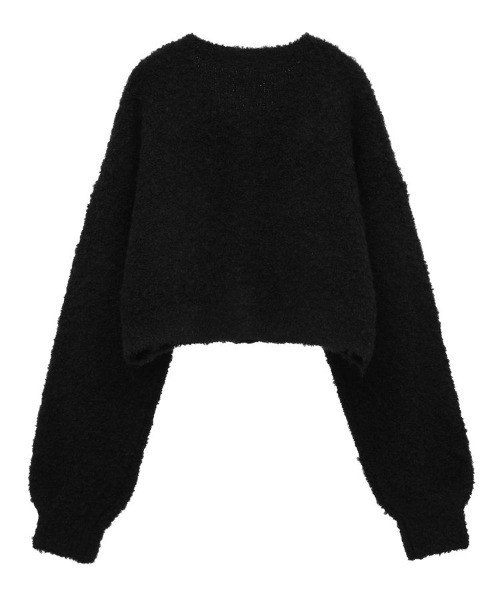 Maison de FLEUR（メゾンドフルール）の「絆のリボンカーディガン（カーディガン/ボレロ・レディース・アイボリー/ブラック・FREE）」の7枚目の写真