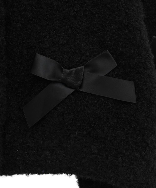 Maison de FLEUR（メゾンドフルール）の「絆のリボンカーディガン（カーディガン/ボレロ・レディース・アイボリー/ブラック・FREE）」の11枚目の写真