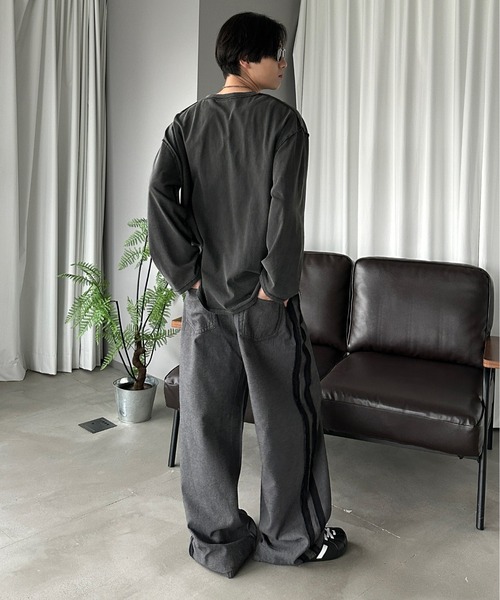 sedacle(セダクル)の「ピグメントプリントロンT(Tシャツ/カットソー・メンズ・ボルドー/ブラウン/チャコールグレー・SMALL/MEDIUM/LARGE)」の13枚目の写真