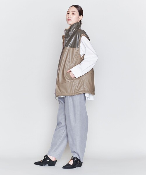 ASTRAET（アストラット）の「＜ASTRAET＞コンビ リバーシブル ベスト（ベスト・レディース・グレー・FREE）」の2枚目の写真