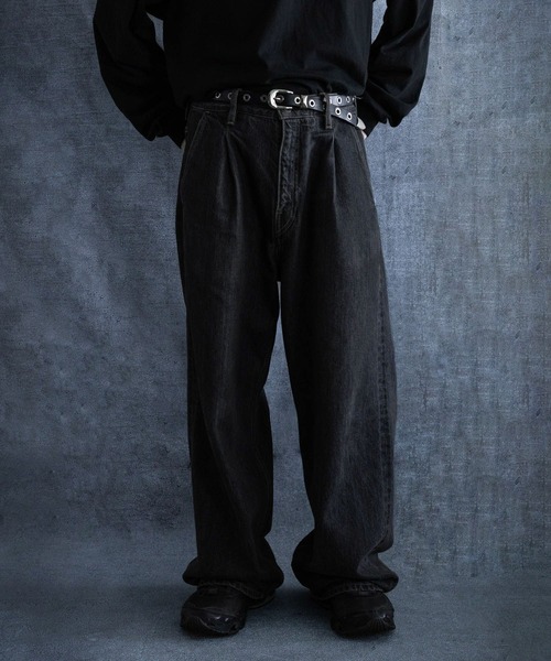 HARE(ハレ)の「アイレットベルト(HARE)(ベルト・メンズ・ブラック・FREE)」の4枚目の写真