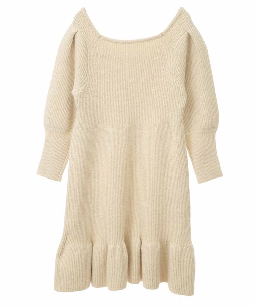 31 Sons de mode（トランテアン　ソン　ドゥ　モード）の「ロングカーデセットミニワンピース（ワンピース・レディース・ライトグレー/キャメル/ラベンダー/オフホワイト・フリー）」の8枚目の写真