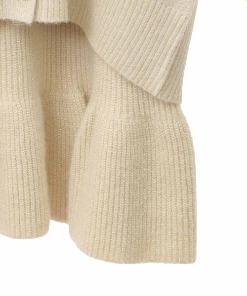 31 Sons de mode（トランテアン　ソン　ドゥ　モード）の「ロングカーデセットミニワンピース（ワンピース・レディース・ライトグレー/キャメル/ラベンダー/オフホワイト・フリー）」の13枚目の写真