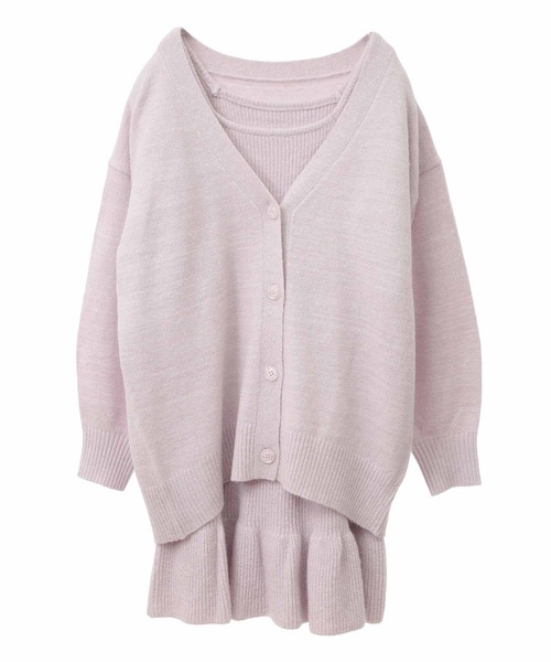 【セール】ロングカーデセットミニワンピース（ワンピース）｜31 Sons de mode（トランテアン ソン ドゥ モード）