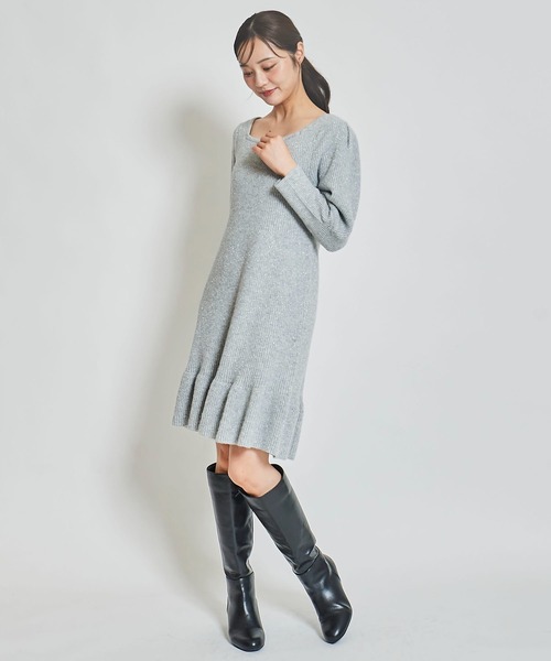 【セール】ロングカーデセットミニワンピース（ワンピース）｜31 Sons de mode（トランテアン ソン ドゥ モード）