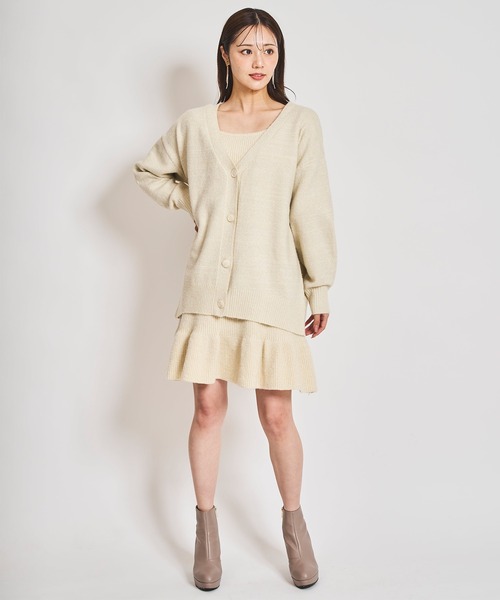 【セール】ロングカーデセットミニワンピース（ワンピース）｜31 Sons de mode（トランテアン ソン ドゥ モード）