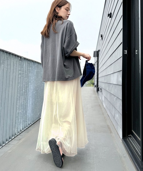 classicalelf（クラシカルエルフ）の「優雅さ際立つ主役級。大人のマーメイドダブルチュールスカート（ロング丈）（スカート・レディース・グレー/モカ/アイボリー/ブラック・X-LARGE/SMALL/MEDIUM/LARGE）」の21枚目の写真