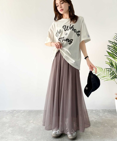 classicalelf（クラシカルエルフ）の「優雅さ際立つ主役級。大人のマーメイドダブルチュールスカート（ロング丈）（スカート・レディース・グレー/モカ/アイボリー/ブラック・X-LARGE/SMALL/MEDIUM/LARGE）」の15枚目の写真