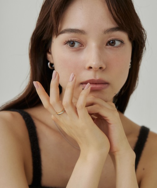 ciite' surgical stainless(シーテサージカルステンレス)の「【 金属アレルギー対応 】 バイカラーリング サージカルステンレス(リング・レディース・シルバー・11号/13号/9号)」の8枚目の写真