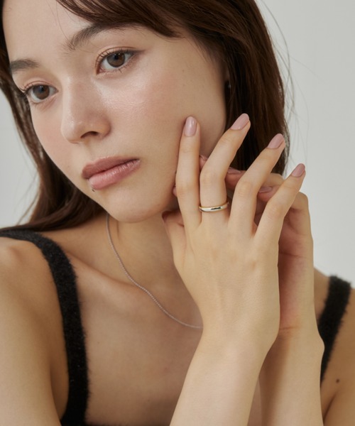 ciite' surgical stainless(シーテサージカルステンレス)の「【 金属アレルギー対応 】 バイカラーリング サージカルステンレス(リング・レディース・シルバー・11号/13号/9号)」の15枚目の写真