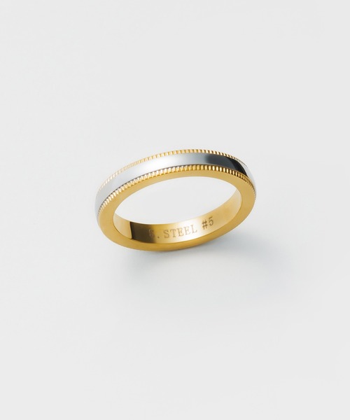 ciite' surgical stainless(シーテサージカルステンレス)の「【 金属アレルギー対応 】 バイカラーリング サージカルステンレス(リング・レディース・シルバー・11号/13号/9号)」の20枚目の写真