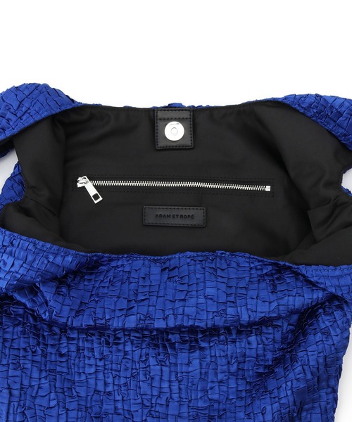 【セール】【サステナブル】タックサテンミドルバッグ（ハンドバッグ）｜ADAM ET ROPE'（アダムエロペ）