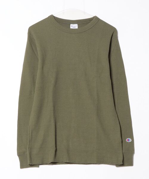 Champion（チャンピオン）の「チャンピオン  LONG SLEEVE T-SHIRT_（Tシャツ/カットソー・メンズ・ホワイト/オリーブ/ブラック・S/M/L/LL）」の3枚目の写真