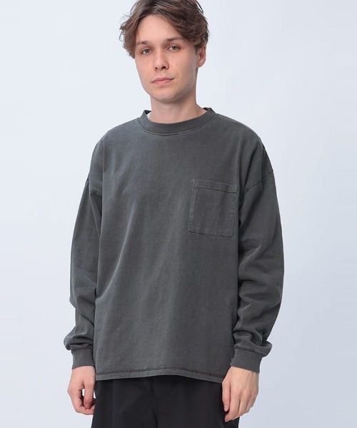 【セール】Goodwear USAコットン ポケット付き ロングTシャツ 2W764204（Tシャツ/カットソー）｜Goodwear（グッドウェア）