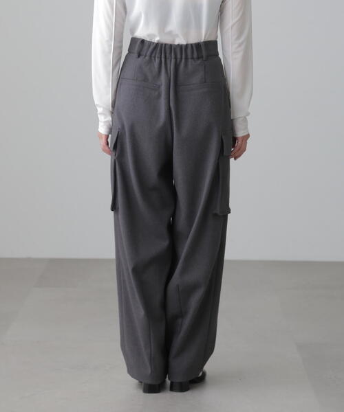 FREE'S MART（フリーズマート）の「◆ウールライクカーゴワイドパンツ（カーゴパンツ・レディース・ホワイト/グレー・SMALL/MEDIUM）」の21枚目の写真