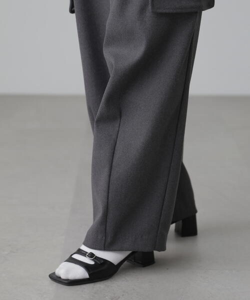 FREE'S MART（フリーズマート）の「◆ウールライクカーゴワイドパンツ（カーゴパンツ・レディース・ホワイト/グレー・SMALL/MEDIUM）」の16枚目の写真