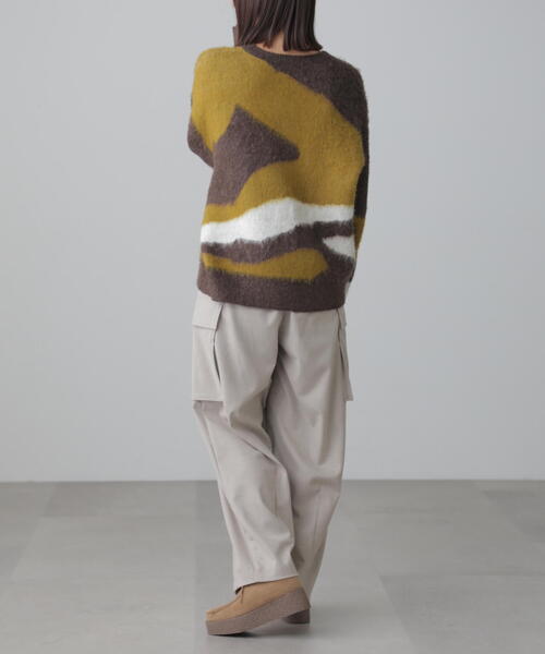 FREE'S MART（フリーズマート）の「◆ウールライクカーゴワイドパンツ（カーゴパンツ・レディース・ホワイト/グレー・SMALL/MEDIUM）」の5枚目の写真