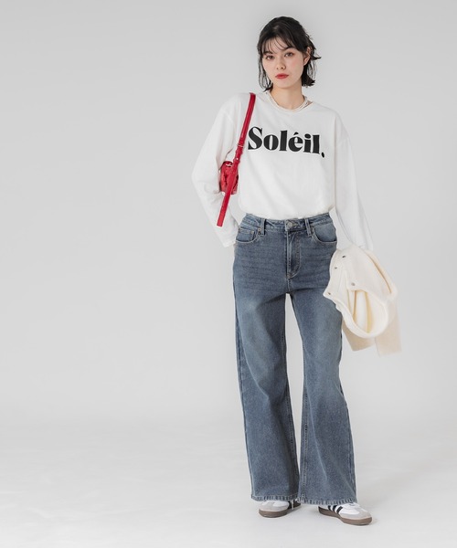 coca(coca)(コカ)の「【DAILY WARM】裏起毛デニムワイドパンツ(デニムパンツ・レディース・ライトブルー/ブルー/ブラック・M/L/S/XS/XL/2XL)」の10枚目の写真