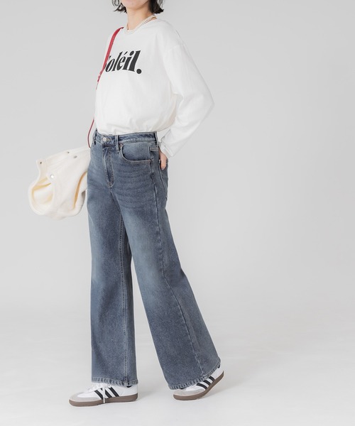 coca(coca)(コカ)の「【DAILY WARM】裏起毛デニムワイドパンツ(デニムパンツ・レディース・ライトブルー/ブルー/ブラック・M/L/S/XS/XL/2XL)」の11枚目の写真