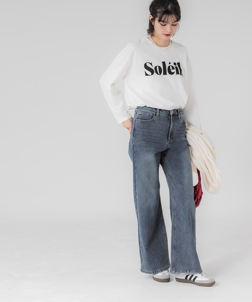 coca(coca)(コカ)の「【DAILY WARM】裏起毛デニムワイドパンツ(デニムパンツ・レディース・ライトブルー/ブルー/ブラック・M/L/S/XS/XL/2XL)」の13枚目の写真