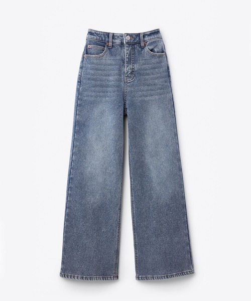 coca(coca)(コカ)の「【DAILY WARM】裏起毛デニムワイドパンツ(デニムパンツ・レディース・ライトブルー/ブルー/ブラック・M/L/S/XS/XL/2XL)」の17枚目の写真