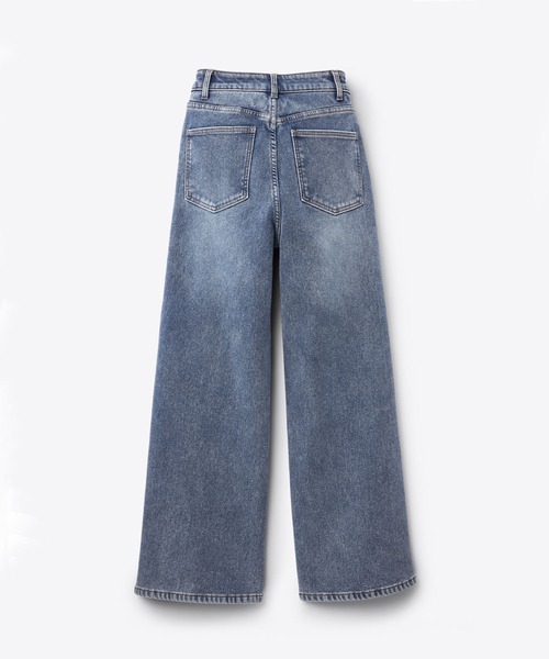 coca(coca)(コカ)の「【DAILY WARM】裏起毛デニムワイドパンツ(デニムパンツ・レディース・ライトブルー/ブルー/ブラック・M/L/S/XS/XL/2XL)」の16枚目の写真