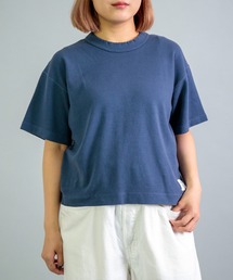 [OMNIGOD womens / オムニゴッド] KLフライス ショートスリーブワイドTシャツ