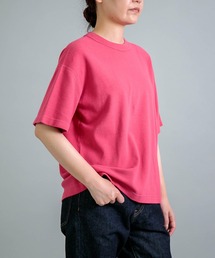 [OMNIGOD womens / オムニゴッド] KLフライス ショートスリーブワイドTシャツ