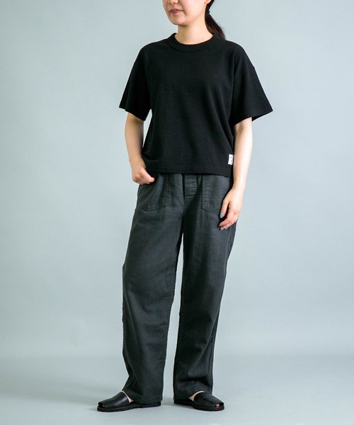 OMNIGOD（オムニゴッド）の「[OMNIGOD womens / オムニゴッド] KLフライス ショートスリーブワイドTシャツ（Tシャツ/カットソー・レディース・ブラック/ピンク/ホワイト/ブルー/コバルトブルー・FREE）」の18枚目の写真