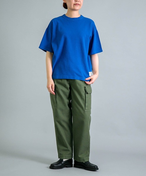 OMNIGOD（オムニゴッド）の「[OMNIGOD womens / オムニゴッド] KLフライス ショートスリーブワイドTシャツ（Tシャツ/カットソー・レディース・ブラック/ピンク/ホワイト/ブルー/コバルトブルー・FREE）」の22枚目の写真
