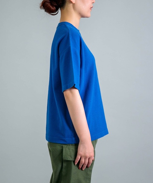 OMNIGOD（オムニゴッド）の「[OMNIGOD womens / オムニゴッド] KLフライス ショートスリーブワイドTシャツ（Tシャツ/カットソー・レディース・ブラック/ピンク/ホワイト/ブルー/コバルトブルー・FREE）」の9枚目の写真