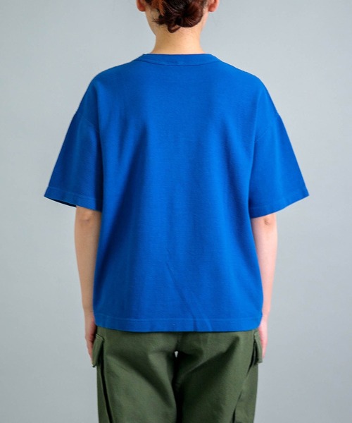 OMNIGOD（オムニゴッド）の「[OMNIGOD womens / オムニゴッド] KLフライス ショートスリーブワイドTシャツ（Tシャツ/カットソー・レディース・ブラック/ピンク/ホワイト/ブルー/コバルトブルー・FREE）」の10枚目の写真