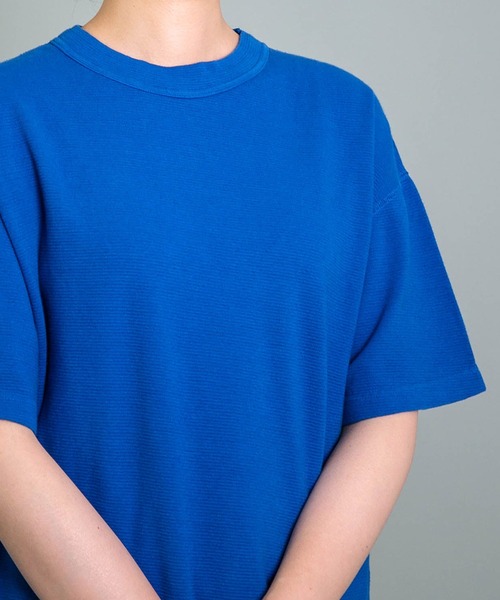 OMNIGOD（オムニゴッド）の「[OMNIGOD womens / オムニゴッド] KLフライス ショートスリーブワイドTシャツ（Tシャツ/カットソー・レディース・ブラック/ピンク/ホワイト/ブルー/コバルトブルー・FREE）」の11枚目の写真