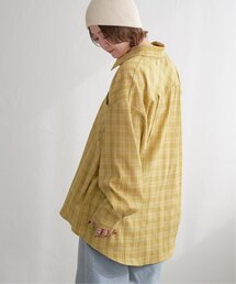 チェックオーバーサイズシャツ
