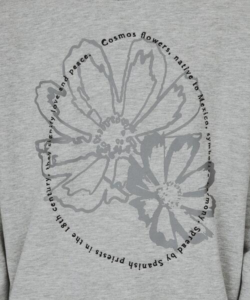tk.TAKEO KIKUCHI（ティーケータケオキクチ）の「裏毛フラワースウェット（Tシャツ/カットソー・メンズ・チャコールグレー/ベージュ/グレー系4・02/03/04）」の8枚目の写真
