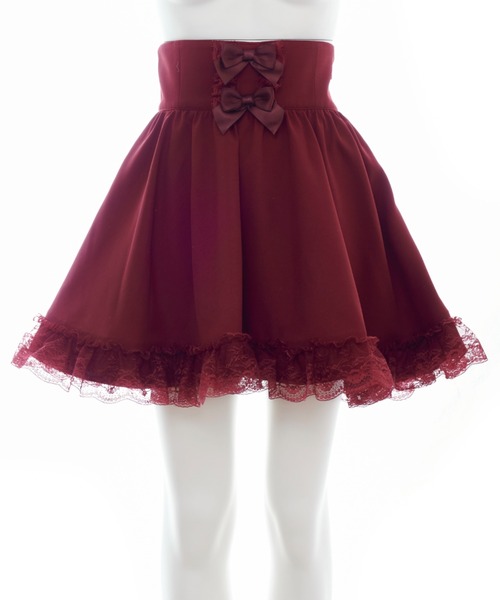 Secret Honey（シークレットハニー）の「ホースヘアスカパン（スカート・レディース・ブラック/ワインレッド・MEDIUM）」の9枚目の写真