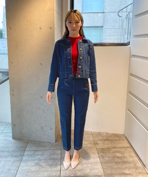 JENNE ハート刺繍デニムジャケット Sサイズ ジェンヌ【未使用・タグ付き】 JENNEハート刺繍デニムジャケット｜JENNE(ジェンヌ)公式通販