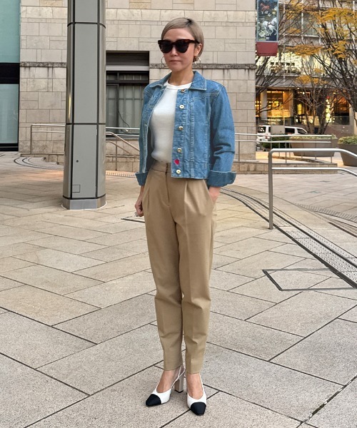【タグ付未使用】JENNEハート刺繍デニムジャケットSインディゴ定価22000円 タグ付未使用】JENNEハート刺繍デニムジャケットSインディゴ定価