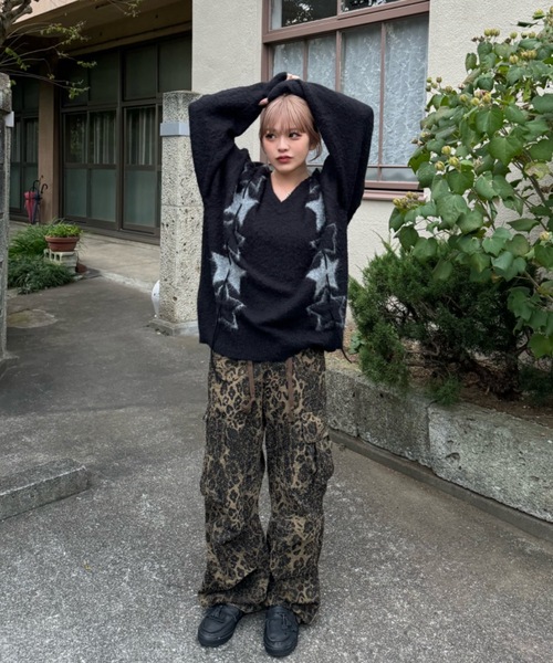 セール】String star argyle knit（ニット/セーター）｜shesame