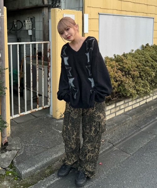 CREAM SODA／ARGYLEセーターBLACK 61S59ROUChL._UY350_.jpg