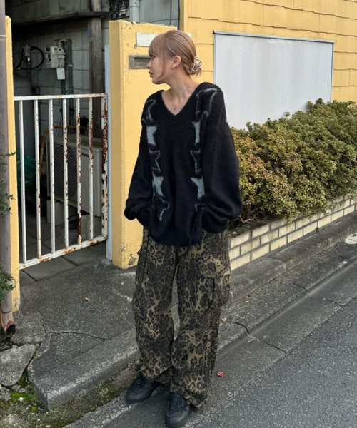 aym様 ニットケース2点 For 'A' barbed wire shaggy knit（ニット/セーター