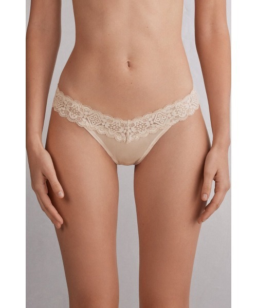 レース＆マイクロファイバー エイティーズスタイル ブラジリアン