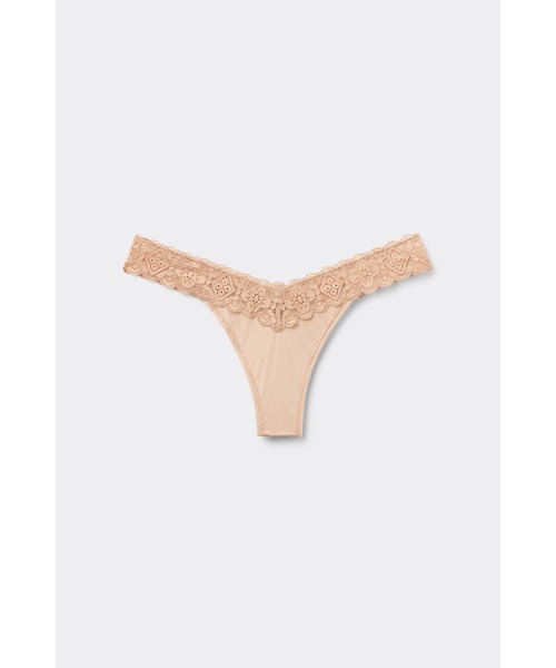 【 】ウエスト ロゴ レース ブラジリアン ショーツ♪ Intimissimi ショーツ レース＆マイクロファイバー エイティーズ