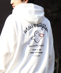 【Mark Gonzales/マーク ゴンザレス】裏起毛 アートワークデザイン オーバーサイズ プルオーバーパーカー