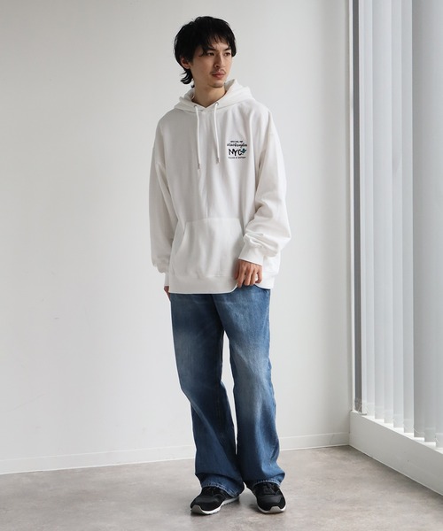 Mark Gonzales（マーク・ゴンザレス）の「【Mark Gonzales/マーク ゴンザレス】裏起毛 アートワークデザイン オーバーサイズ プルオーバーパーカー（パーカー・メンズ・ホワイト系1/ホワイト系2/ホワイト系3/ホワイト系4/ホワイト系5/ブラック系1/ブラック系2/ブラック系3/ブラック系4/ブラック系5/グレー系1/グレー系2/グレー系3/グレー系4/グレー系5・M/L/XL）」の19枚目の写真