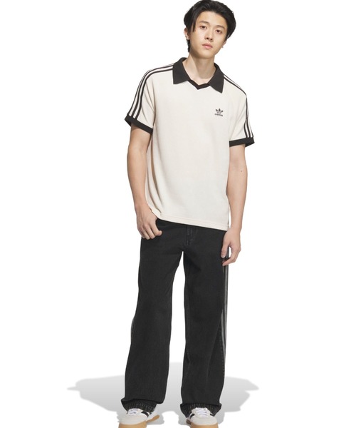 adidas(アディダス)の「adidas WAFFLE SHORT SLEEVE POLO / アディダス ワッフル ショート スリーブ ポロ【SP】(ポロシャツ・メンズ・ホワイト・XXL/XL/L/M/S/XS)」の10枚目の写真